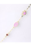 Gold plated Silver Bracelet with Evil Eye, Ballerina and Crown by Ino&Ibo