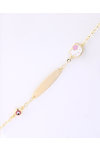 Gold plated Silver Bracelet with Evil Eye and Hello Kitty by Ino&Ibo