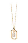 PDPAOLA Letters Mini Letter O Necklace made of 18ct-Gold-Plated Sterling Silver