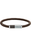 SECTOR Bandy Men's Stainless Steel and Leather Bracelet