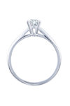 Μονόπετρο δαχτυλίδι SAVVIDIS από λευκόχρυσο 18Κ και διαμάντια (No 52)