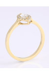 Μονόπετρο δαχτυλίδι SAVVIDIS από χρυσό 18Κ και διαμάντια (No 54)