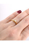 Μονόπετρο δαχτυλίδι FaCad'oro από χρυσό 18K με διαμάντι (Νο 54)