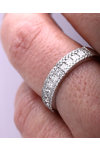 18ct White Gold Eternity Ring with Diamonds by FaCaD’oro (No 54)