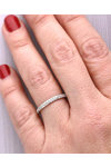 Δαχτυλίδι σειρέ SAVVIDIS από λευκόχρυσο 18Κ με διαμάντια (No 54)