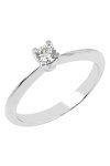 18ct White Gold Solitaire Engagement Ring with DIamonds by Savvidis (Νο 54)