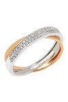 18ct Rose and White Gold Eternity Ring with Diamonds by Savvidis (No 54)
