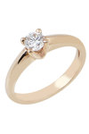 14ct Rose Gold Solitaire EngageMent Ring With Zircons by SAVVIDIS (Νο 53)