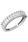 14ct White Gold Eternity Ring with Zircon by FaCaD’oro (No 54)