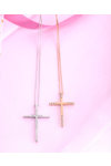 18ct White Gold Cross with Diamonds by FaCaD’oro