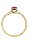 Δαχτυλίδι SAVVIDIS από χρυσό 18Κ με ρουμπίνι και διαμάντια (No 53)