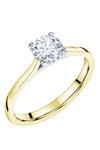 Μονόπετρο δαχτυλίδι SAVVIDIS από χρυσό 18Κ και διαμάντια (No 55)