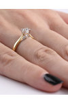 18ct Gold Engagement Ring with Diamond by Savvidis (Νο 55)