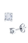18ct White Gold Earrings with Diamonds by SAVVIDIS