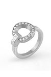GUESS Circle Lights Stainless Steel Ring with Zircons (No 54)