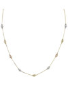 14ct Three Toned Gold Necklace by SAVVIDIS