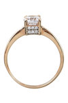 14ct Rose Gold Solitaire Engagement Ring with Zircons by SAVVIDIS (Νο 55)