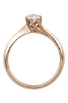 Μονόπετρο δαχτυλίδι SAVVIDIS από ροζ χρυσό 14Κ με ζιργκόν (Νο 54)