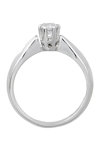 14ct White Gold Solitaire Engagement Ring with Zircons by SAVVIDIS (Νο 51)