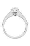 14ct White Gold Solitaire Engagement Ring with Zircons by SAVVIDIS (Νο 52)