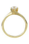 Μονόπετρο δαχτυλίδι SAVVIDIS από χρυσό 14Κ με ζιργκόν (Νο 52)
