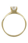 Μονόπετρο δαχτυλίδι SAVVIDIS από χρυσό 14Κ με ζιργκόν (Νο 56)