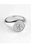 GUESS Dreaming Stainless Steel Ring with Zircons (No 56)