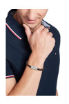 TOMMY HILFIGER Exploded Braid Stainless Steel and Leather Bracelet