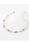GUESS Natural Stones Stainless Steel Necklace with Beads
