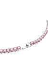 SWAROVSKI Pink Matrix Tennis necklace Round cut (Small)