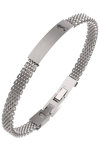 BIKKEMBERGS Milano Stainless Steel Bracelet with Diamonds