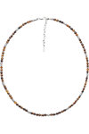 U.S.POLO Oliver Stainless Steel Necklace with Tiger Eye
