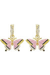 SWAROVSKI Multicolored Idyllia drop earrings Butterfly