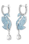 SWAROVSKI Blue Iconic Swan drop earrings Swan