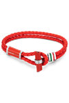 DUCATI CORSE Collezione T Stainless Steel and Leather Bracelet (Large)