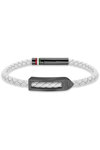 DUCATI CORSE Storia Stainless Steel and Leather Bracelet