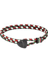 DUCATI CORSE Scudetto Stainless Steel and Leather Bracelet (Large)