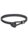 DUCATI CORSE Scudetto Stainless Steel and Leather Bracelet (Small)