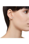 SWAROVSKI Mesmera White bar earrings
