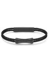 DUCATI CORSE Successo Stainless Steel and Leather Bracelet