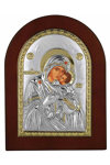 Ασημένια εικόνα Παναγία η Γλυκοφιλούσα PRINCE SILVERO (10 x 14 cm)