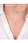 SOLEDOR Cross Collection 14ct White Gold Cross with Zircons