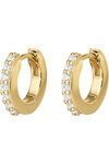 ESPRIT Glow Gold Plated Sterling Silver Hoop Earrings with Zircons