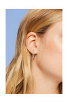 ESPRIT Glow Rhodium Plated Sterling Silver Hoop Earrings with Zircons