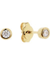 Σκουλαρίκια ESPRIT Purity από επιχρυσωμένο Ασήμι 925 με ζιργκόν