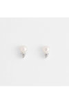 ESPRIT Tender Rhodium Plated Sterling Silver Earrings with Fresh Water Pearl and Zircons