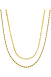 ESPRIT Snake 18ct Gold Plated Stainless Steel Necklace