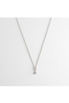 ESPRIT Star Rhodium Plated Sterling Silver Necklace with Diamond