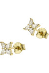 BREEZE Gold-plated Sterling Silver Earrings with Zircons