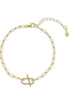 BREEZE Gold-plated Sterling Silver Bracelet with Zircons